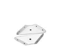 Codice for appendere il mobile addensato Per Il Rinforzo Dei Mobili | Pannello fisso a tre lati Supporto for pannello in legno ad angolo retto Ferro ad angolo universale(White 10pcs)