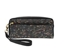 Codice informatico programmatore, Borsa per il trucco Borsa per cosmetici Borsa da viaggio portatile da toilette Astuccio in pelle per donne e ragazze