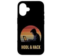 Codice IT Hacker Terminal Bitcoiner Cybersecurity Tech Bitcoin Custodia per iPhone 16