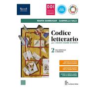 Codice letterario per il nuovo esame di Stato. Con Giacomo Leopardi e Laboratorio di metodo per il terzo e quarto anno. Per le Scuole superiori. Con e-book. Con espansione online (Vol. 2)