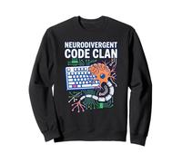 Codice neurodivergente Clan Codifica AUT Brain Computer Interface Felpa
