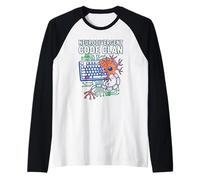 Codice neurodivergente Clan Codifica AUT Brain Computer Interface Maglia con Maniche Raglan