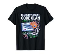 Codice neurodivergente Clan Codifica AUT Brain Computer Interface Maglietta