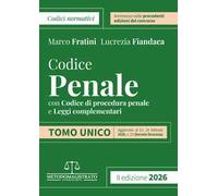 Codice normativo di diritto penale 2026 per il concorso in Magistratura. Nuova ediz.