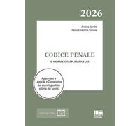 CODICE PENALE - 2026 - GENTILE ANDREA, DE SIMONE PAOLO EMILIO - Maggioli