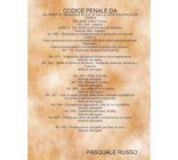 CODICE PENALE DA - DEI REATI IN GENERALE A C.P. III DELLE CONTRAVVENZIONI