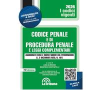 CODICE PENALE E DI PROCEDURA PENALE 2026 - ALIBRANDI LUIGI (Curatore),
