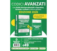 Codice penale e di procedura penale avanzato 2026 con guide applicative, formule e schemi a lettura guidata. Nuova ediz.