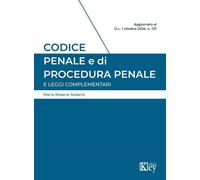 Codice penale e di procedura penale e leggi complementari - Sodano Maria Rosaria