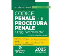 Codice penale e di procedura penale normativo in udienza 2025