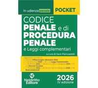Codice penale e di procedura penale normativo in udienza 2026. Con espansione online