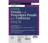 Codice penale e di procedura penale per l'udienza. Ediz. minor