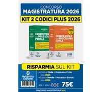 Codice penale e di procedura penale plus + Codice civile e di procedura civile plus kit 2 per il concorso in magistratura 2026