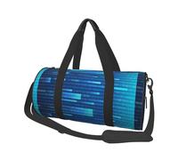 Codice programmatore blu, Borsone da viaggio di grande capacità Borsa rotonda Borsa da viaggio sportiva Borsa da viaggio Borsa da fitness