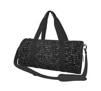 Codice Programmatore Nero Nero, Borsone da viaggio di grande capacità Borsa rotonda Borsa da viaggio sportiva Borsa da viaggio Borsa da fitness