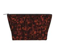 Codice programmatore Rosso, Borsa da toilette Borsa per trucco Borsa per cosmetici Borsa da toilette da viaggio portatile