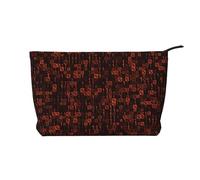 Codice programmatore rosso, Borsa per cosmetici in velluto a coste Borsa per il trucco Borsa da viaggio portatile