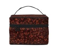 Codice programmatore Rosso, Borsa per il trucco Borsa per cosmetici Borsa da viaggio portatile da viaggio Astuccio per matite