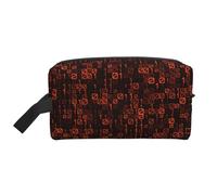 Codice programmatore Rosso, Borsa per il trucco Borsa per cosmetici Borsa da viaggio portatile da viaggio Borsa per trucco Organizer