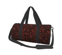 Codice programmatore Rosso, Borsone da viaggio di grande capacità Borsa rotonda Borsa da viaggio sportiva Borsa da viaggio Borsa da fitness