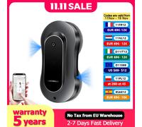 ( codice promozionale: EUEU03)Robot lavavetri Liectroux YW810, 2 vie di spruzzo d'acqua, ultrasottile, aspirapolvere robot per finestre, lavavetri elettrico domestico e tergicristallo, pulizia a secco