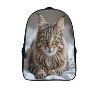 codice selvatico tracolla regolabile laptop indietro zaini occhi di gatto soffici stampato 3d zaini impermeabile traspirante zaino per la scuola 2 scomparto-16,per uomo donna escursionismo