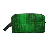 Codifica dati binari del programmatore, Borsa per il trucco Borsa per cosmetici Borsa da viaggio portatile da viaggio Borsa per trucco Organizer