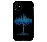 Codifica dell'albero binario Nerd Coder Programmatore di computer Scienza Custodia per iPhone 11