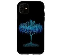 Codifica dell'albero binario Nerd Coder Programmatore di computer Scienza Custodia per iPhone 11