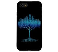 Codifica dell'albero binario Nerd Coder Programmatore di computer Scienza Custodia per iPhone SE (2020) / 7/8