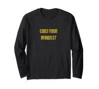 Codifica la Tua mentalità Nerdy Hacker Style Maglia a Manica
