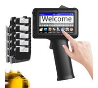 Codificatore a getto d'inchiostro mobile da 4,3 pollici Stampante portatile a getto d'inchiostro portatile da 4,3 pollici con cartuccia d'inchiostro ad asciugatura rapida,Machine+10inkcartridges