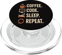 Codificatore Geek Routine - Caffè, Codice, Dodo, Ancora PopSockets PopGrip per MagSafe