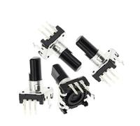 Codificatore rotativo a 360 gradi EC12 Codificatore audio RE12 Codifica 3 pin 5 pin 24 posizioni con interruttore a pulsante Maniglia 15 mm(3PCS)