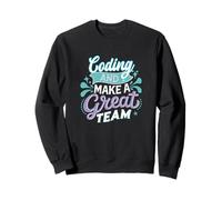 Coding e Faccio Un Grande Programmatore di Squadra Sviluppatore Geek Pun Felpa