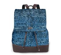 Coding fantastico,Zaino da donna, impermeabile, leggero, in pelle PU, alla moda, da viaggio