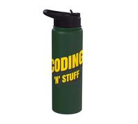 Coding N Stuff Programmatore Coder Stainless Steel Insulated Water Bottle