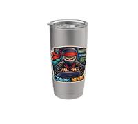 Coding Ninja Divertente Coder Programmatore Ingegnere Informatico Divertimento IT Bicchiere termico in acciaio inox doppia parete