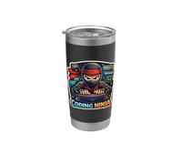 Coding Ninja Divertente Coder Programmatore Ingegnere Informatico Divertimento IT Bicchiere termico in acciaio inox doppia parete