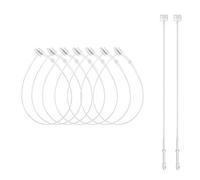 CODIRATO 500 Pezzi Fili per Appendere Etichette Fascette in Plastica(13CM, Trasparente)