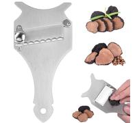 CODIRATO Affetta Tartufo Grattugia in Acciaio Inox, Affettatrice Professionale per Tartufo, Taglia Tartufo con Manico, Affettatrice Multifunzione per Cioccolato, Tartufo, Formaggio, Verdure - Argento