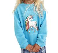 Codkkre Felpa Senza Cappuccio Bambina Cotone Pullover Ragazza Casuale Felpa Maniche Lunghe Bambina 2-7 Anni, Stile 2, 5 Anni