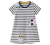 Codkkre Vestito Unicorno per Bambina Abiti Cotone da Ragazza Bambine Vestitos Girocollo Bambina Abito da Principessa per la Festa Estiva Taglia 3 Anni