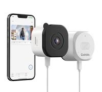 Codnida 3MP Telecamera da Finestra per la Sicurezza Domestica, 2K Telecamera da Interno con Rilevamento del Movimento, Visione Notturna a Colori, Audio Bidirezionale, Anti Riflesso, 2.4/5Ghz WiFi