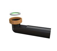 Codolo curvo a saldare Geberit ottone nero grezzo Ø mm 1"1/2 x 40 Nero