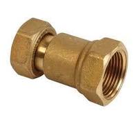 CODOLO IN OTTONE 1/2" x 1/2" RACCORDI IDRAULICI DADO GIREVOLE RACCORDO DIRITTO