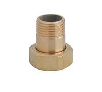 CODOLO RIDOTTO IN OTTONE 3/8" x 1/2" RACCORDI IDRAULICI DADO RACCORDO DIRITTO