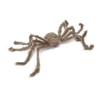 Codulu Ragno Gigante 75 cm da Esterno,Decorazione Halloween,1 Pezzo,Marrone | Grande ragno peloso da 75 cm con zampe articolabili e occhi rossi luminosi,decorazione Halloween per pareti e case infestate