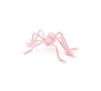 Codulu Ragno Gigante Rosa da Esterno,Decorazione Halloween,1 Pezzo,75 cm | Ragno con occhi rossi e zampe flessibili,per casa,giardino,portico,cimitero e decorazione Halloween interna o esterna