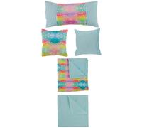 Codulu Set di biancheria da letto per bambole, lenzuolo, trapunta, cuscino, accessori per bambola americana da 45 cm, 5 pezzi/set